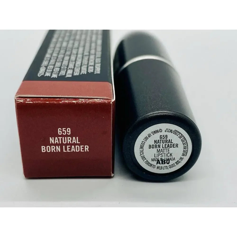 MAC Matte Lipstick Shade 659 NATURAL BORN LEADER Full Size 3g / 0.1oz